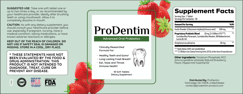 1 Bottle - Prodentim - Brand New Probiotics Specially Designed For The Health Of Your Teeth And Gums